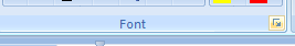 Then click the Font Dialog Box Launcher.