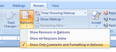 Activate The Default Reviewing Pane Vertical Microsoft Word 2010