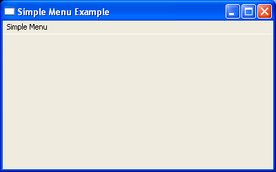 Add event to menu item