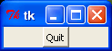 A quit button that verifies exit requests