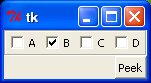 Checkbox button bar