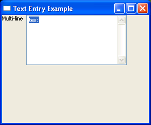 Select the multi-line control