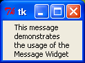Simple Message Widget