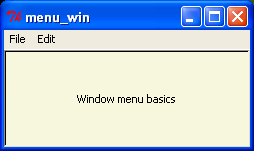 Tk8.0 style top-level window menus