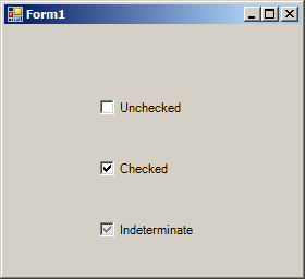 CheckBox with three states