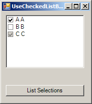 Add objects to CheckedListBox