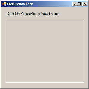 Using a PictureBox to display images