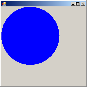 Use Graphics.DrawEllipse to draw a circle