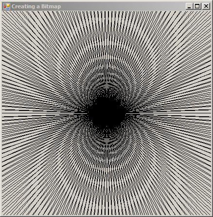 Draw to the form indirectly through a bitmap