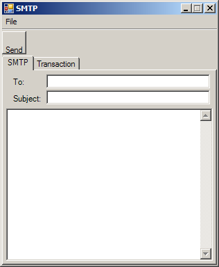 Socket based SMTP client