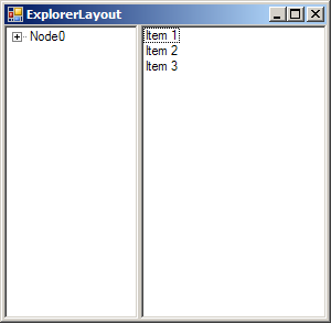 File Explore Layout