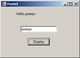 Get input from TextBox and Set to Label