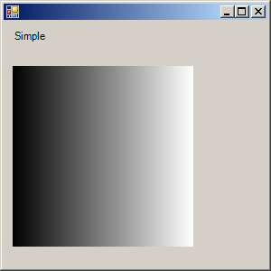 Make a rectangle that shades from black to white