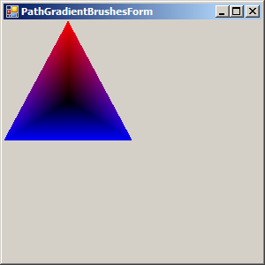 Triangular PathGradientBrush