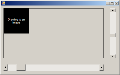 Use ScrollBars to control the scroll of an Image