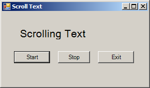 Scrolling Text by Timer
