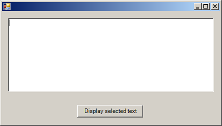 Get selected text in TextBox