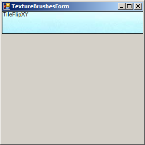 TextureBrush: WrapMode.TileFlipXY