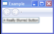 WPF A Really Blurred Button By Setting The Radius Of Blur Bitmap Effect