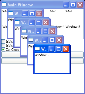 Activate window, close window, bring window to front