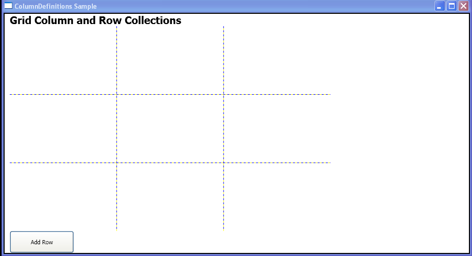 WPF Add A Row Definition To Grid