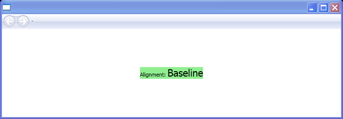 WPF Baseline Alignment Baseline