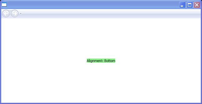 WPF Baseline Alignment Bottom