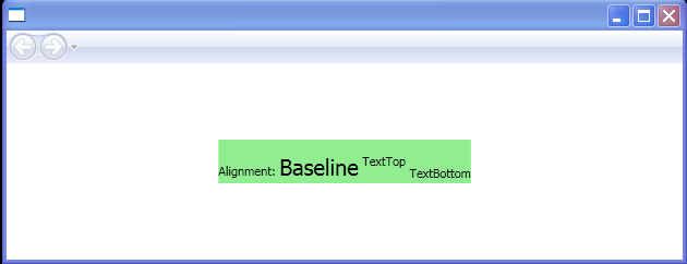 WPF Baseline Alignment Text Bottom