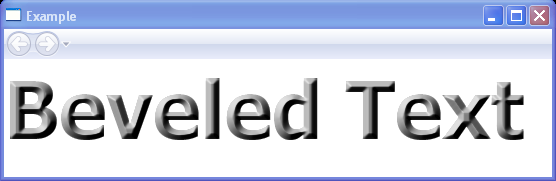 WPF Beveled Text With Bevel Bitmap Effect