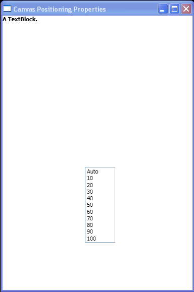 WPF Canvas Positioning Properties Sample