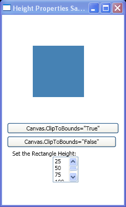 WPF Change Height