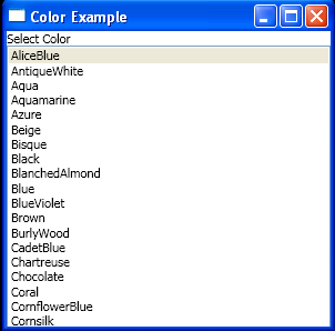 WPF Colors And Brushes