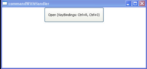 WPF Command Handler Key Binding