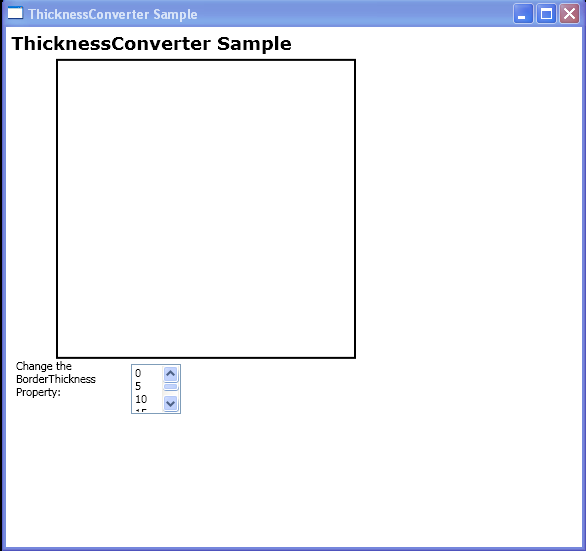 WPF Convert Contents Of A List Box Item To An Instance Of Thickness By Using The Thickness Converter