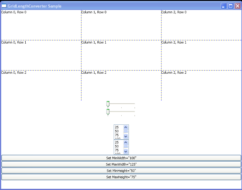 WPF Convert The Contents Of A List Box Item To An Instance Of Grid Length By Using Grid Length Converter