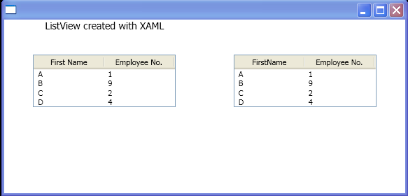 WPF Create A List View Control That Uses A Grid View View Mode To Display The Contents Of An Observable Collection Of T