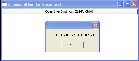 WPF Creating Command Binding And Attaching An Executed And Can Execute Handler