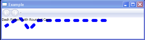 WPF Dash Pattern With Rounded Caps
