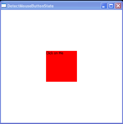 WPF Detect Whether The Mouse Button Is Pressed Or Released Using The Mouse Button State Property
