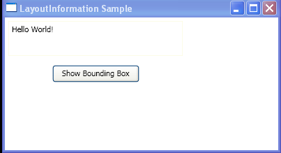 Determine the layout position of an element using the LayoutInformation