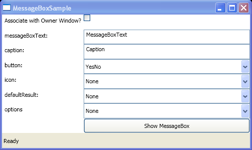 WPF Display A Message Box And Get The Message Box Return Value