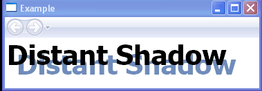 WPF Distant Shadow