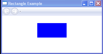 WPF Draws A100 By50 Rectangle With A Solid Blue Fill