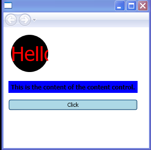WPF Enhance The Visual Appearance Of A Content Control By Applying A Style