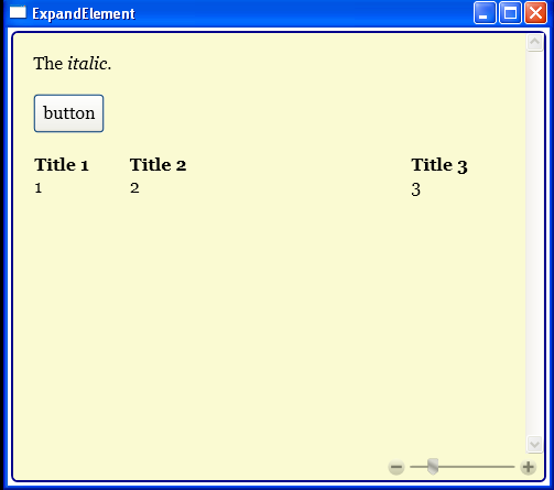 WPF Expand Element