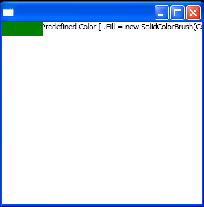 WPF Fill New Solid Color Brush Colors Green