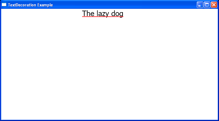 WPF Fill The Underline Decoration With A Solid Color Brush In C