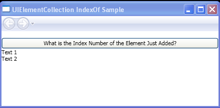 WPF Find The Index Number Of A Newly Added Element Within A Panel Using The Index Of Method