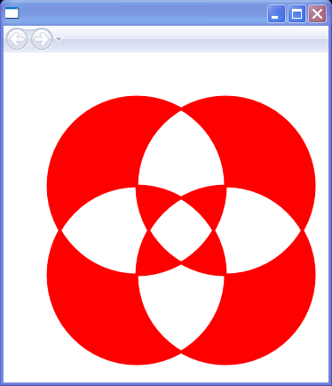 WPF Four Overlapping Circles