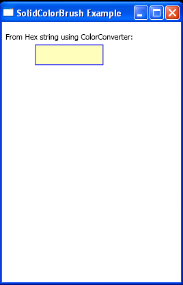 WPF From A Hex String Using Color Converter